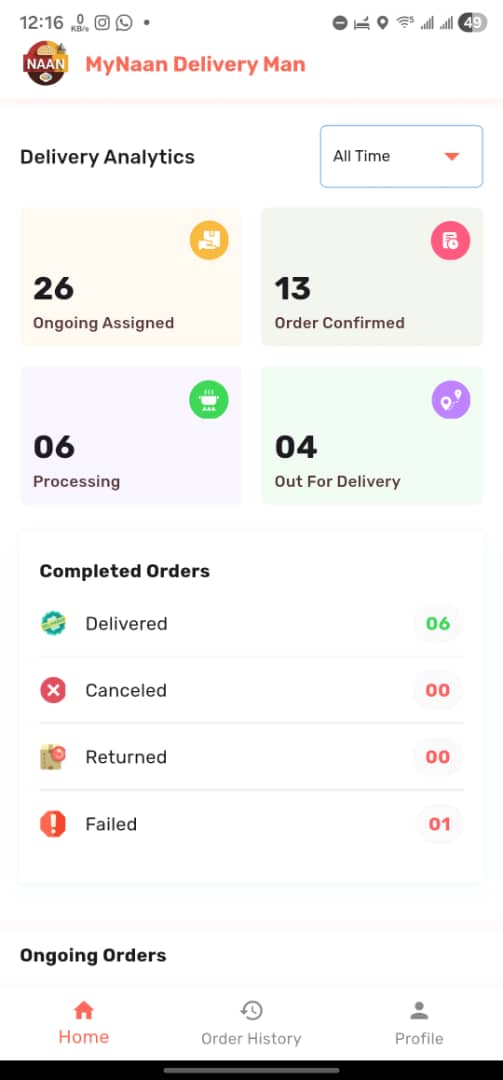MyNaan Delivery Man
